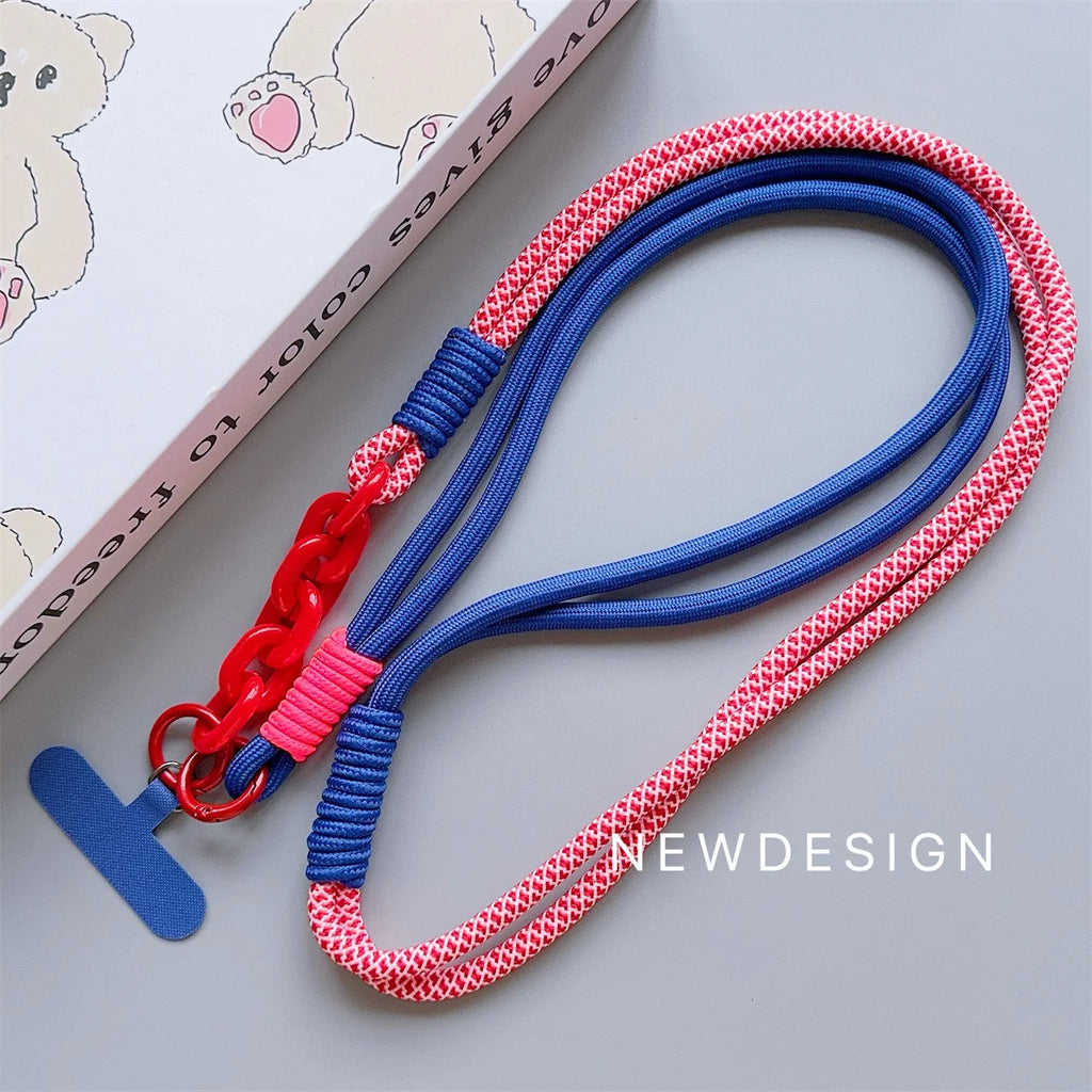 1Pc Long Mobile Phone Strap Portable Crossbody Strap Phone Case Universal With Phone Strap Connection Lanyard ﻿