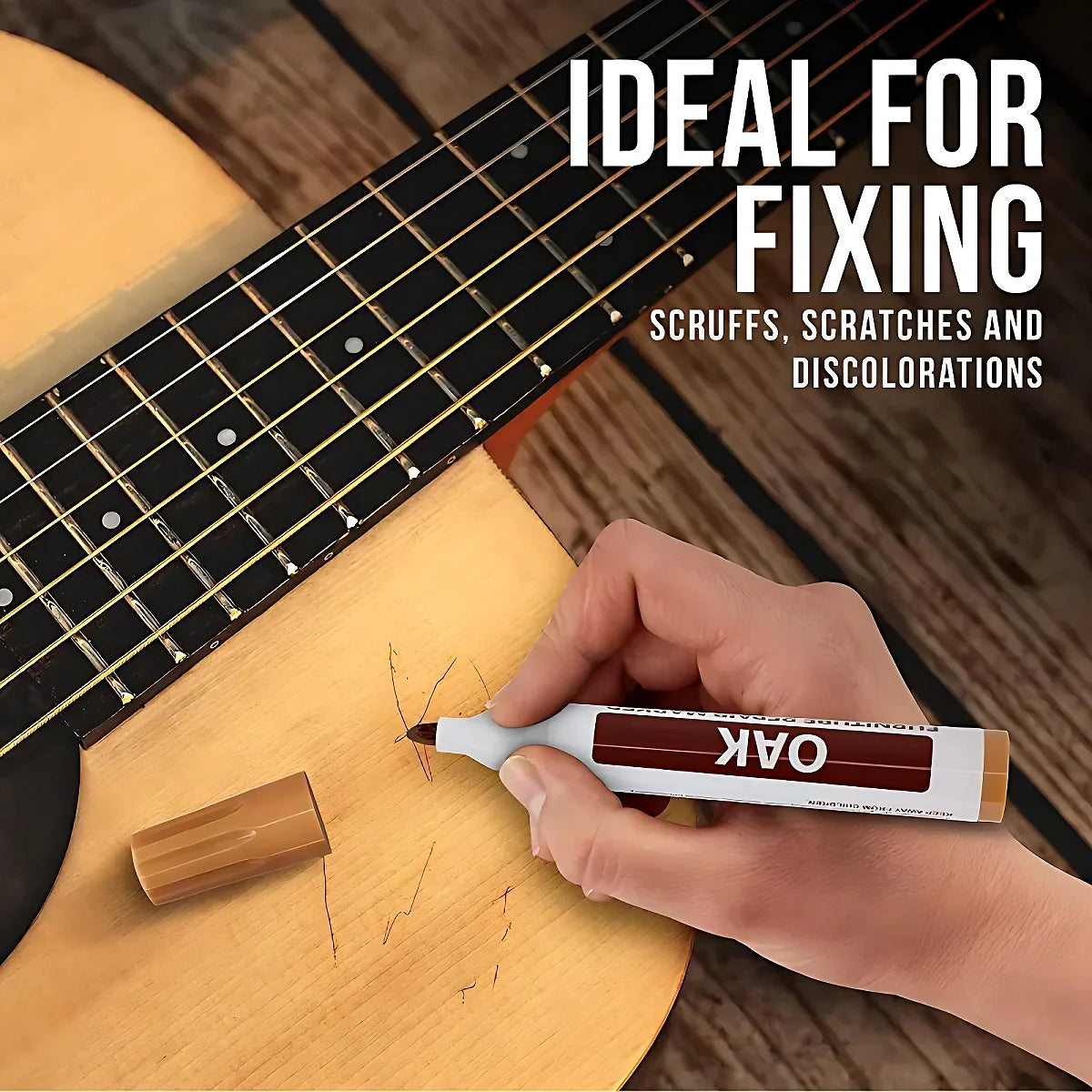 Set of 6 Furniture Repair Pens with Woodworking Markers | Furniture market | Parquet fix | Wood repair
