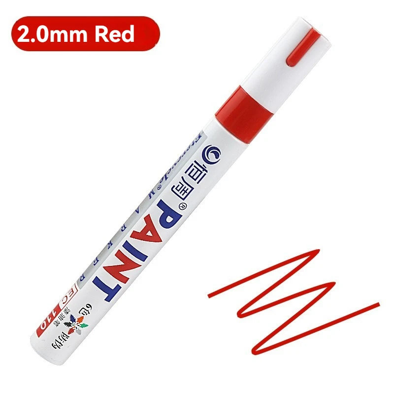 1/3/6/12 Colors Permanent Paint Marker White/Gold/silver Markers for Car Tire Tread Rubber Fabric Paint Metal Paint Marker Pens