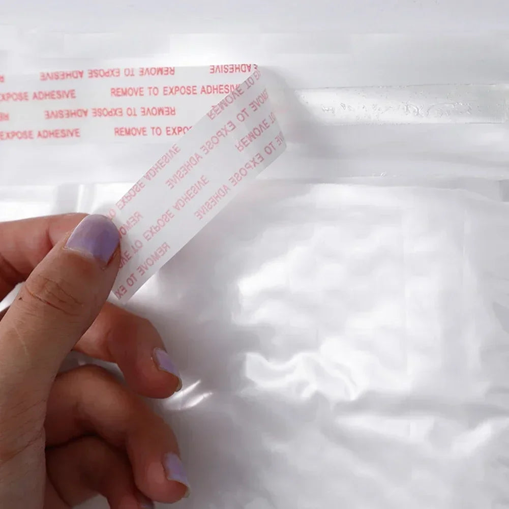 50Pcs Bubble Envelopes White Foam Shipping Bags Poly Bubble Mailers Pad Self Seal Packing Bags for Magazine 15cm 18cm 23cm 25cm