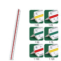 Three-edge scale triangle large-scale drawing indoor architectural drawing magnifying ruler parallel t-shaped garment design hig