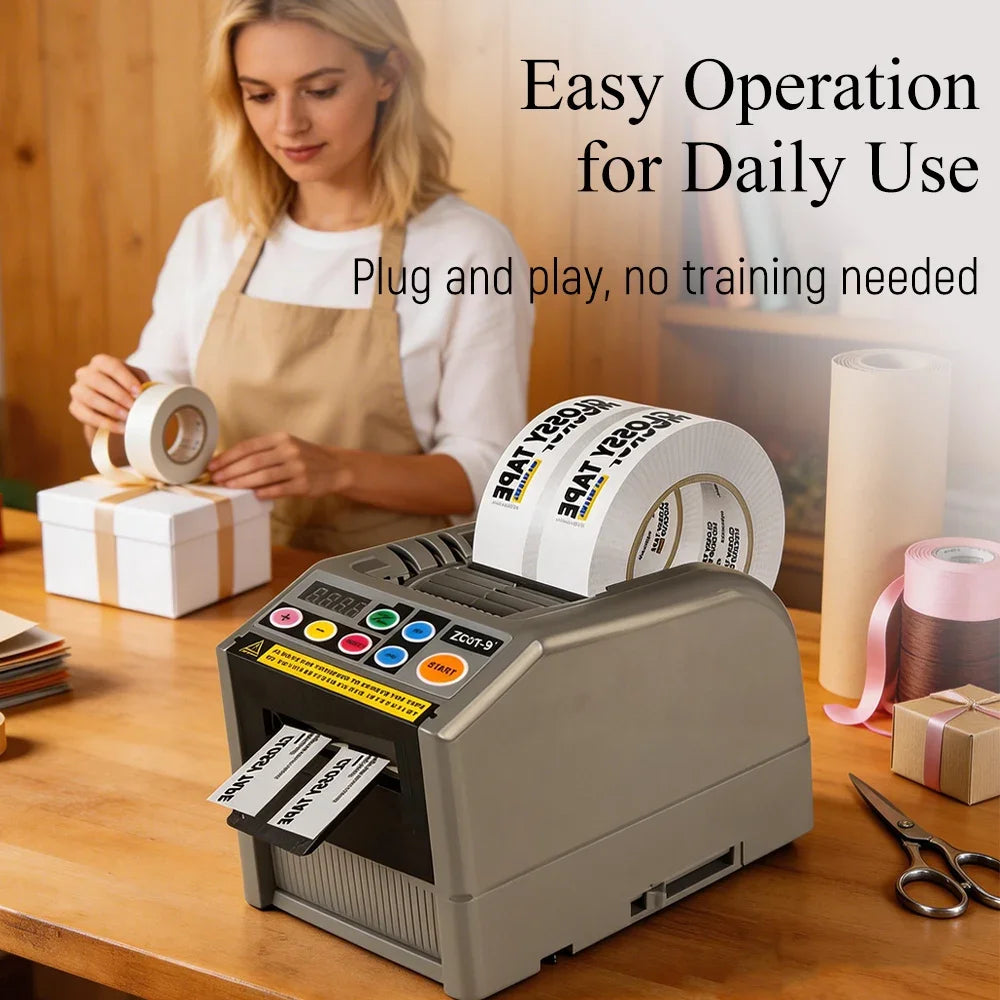 ZCUT-9 Tape Cutting Machine Automatic Paper Cutter Packaging Machine Tape Dispenser for Double Sided Tape Slitting Machine