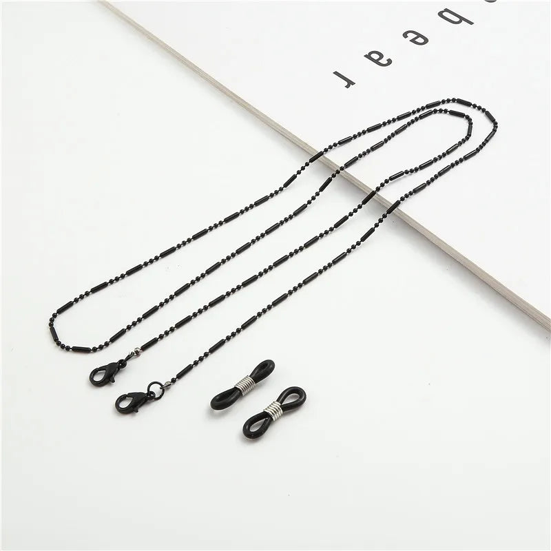 Fashion Reading Glasses Chain Pearl Flower Glasses Hanging Rope Anti-Lost Eyewear Mask Lanyard Women Sunglasses Glasses Chain