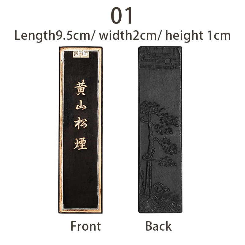 Chinese Calligraphy Ink Stone Handmade Ink Stick for Calligraphy and Painting Ink Bar Brush Painting Paint Calligraphy Ink Block