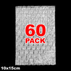 20/60/100PCS Bubble Cushion Wrap Bags Bulk Transparent Double Wall Bubble Wrap Pouches Shockproof Clear Shipping Packing Bags