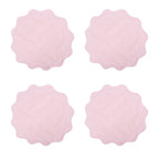 4PCS Cotton Napkins With Wavy Edge Embroidery Suitable for Dinner Wedding Hotel Christmas