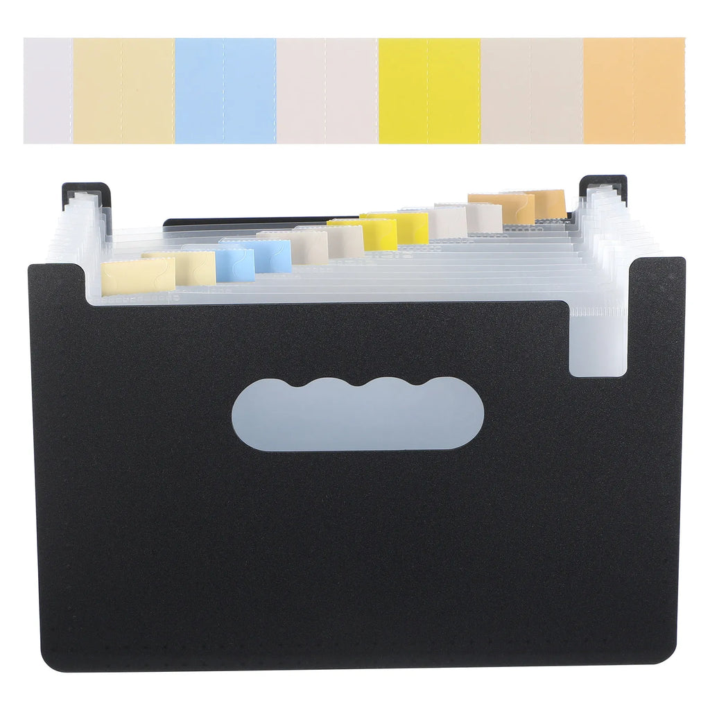 PP Material Accordion File Folder for Receipts Coupons Documents Organizing Portable Office School Home Use Multi-Function