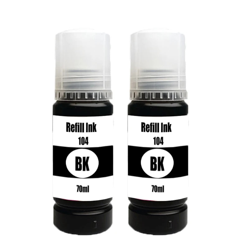 104 Refill Dye Ink For Epson Eco Tank L1110 L3100 L3110 L3111 L3116 L3150 L3151 L3156 L3160 5190 Desktop Printer
