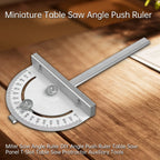 Table Saw Angle Ruler Meter Measure Protractor Ruler 180 Degree Guage Goniometer Stainless Steel Woodworking Measurement Tool