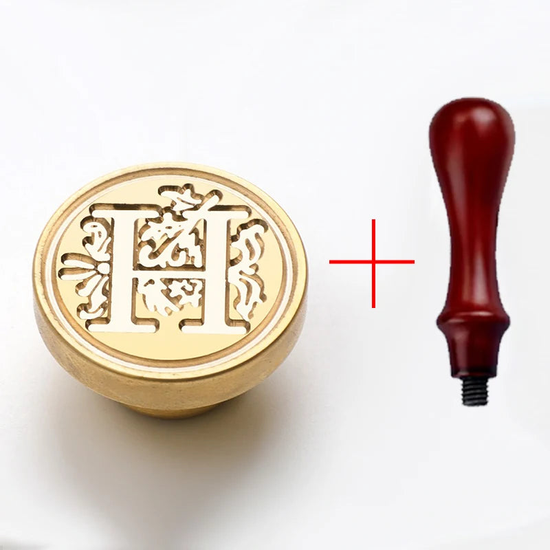 2PCS Clear Sealing Stamp Head Wax Seal Craft Supplies Wax Seal Stamp and Handle Stamp Scrapbooking Supplies Craft HCZ0106