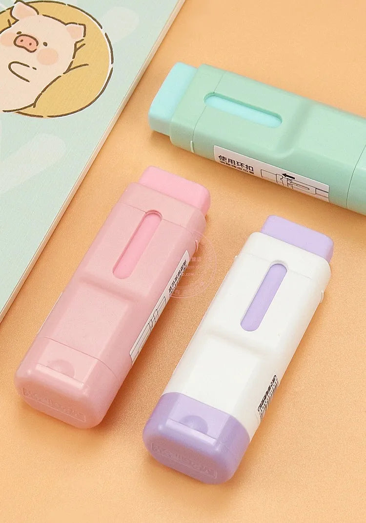 M&G Rubber Pencil Sharpener 2-in-1 Pencil Sharpener Single Hole with Rubber Eraser Not Leave Marks Eraser with Pencil Sharpener