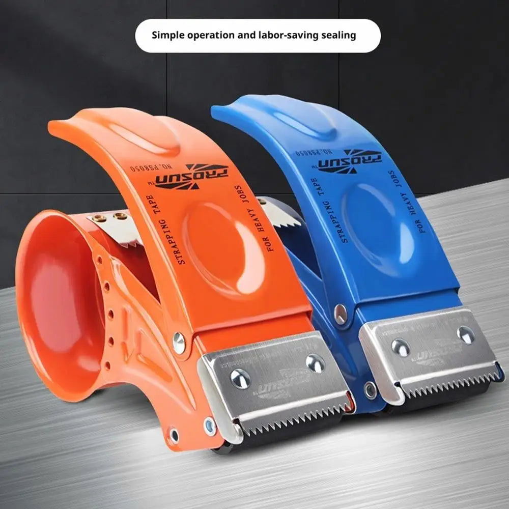 Metal Packing Tape Dispenser 2inch Wide Tape Dispensers, Wide Packing Packaging Sealing Tape Cutter with Safety Protection
