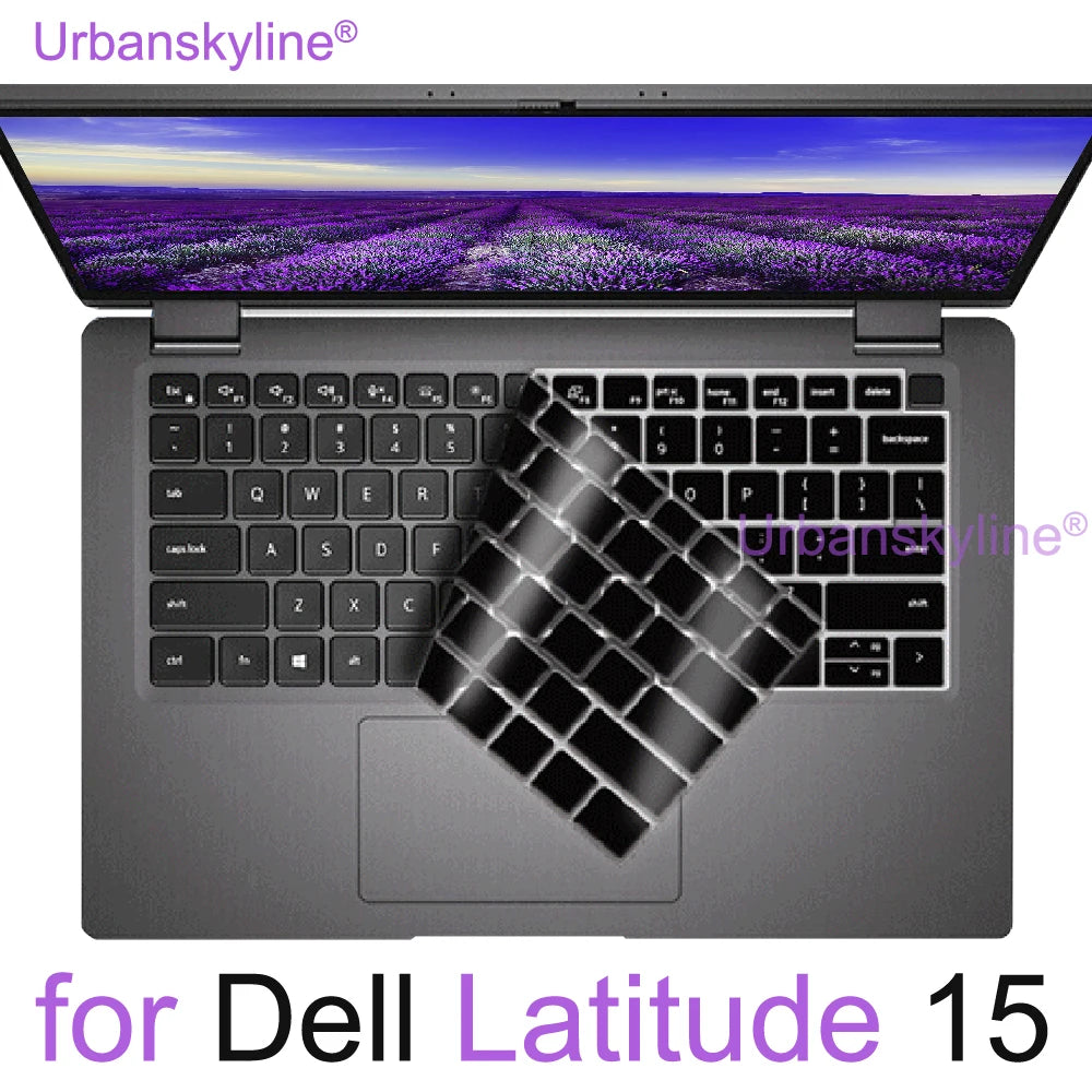 Keyboard Cover for Dell Latitude 14 7440 7450 7400 7404 7410 7414 7420 7424 7430 7480 7490 2 in 1 Silicone Protector Skin Case