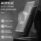 Acrylic Mechanical Keyboard Dust Cover New Mechanical Gaming Keyboard 104 Keys Mouse Protection Transparent Cover