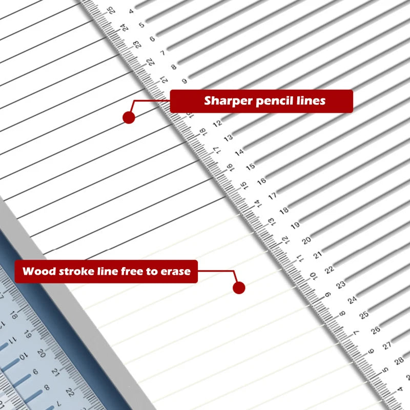 Transparent Calligraphy Stencil Soft Ruler Template Writing Straight Line Clear Ruler Writing Tool Geometry Template