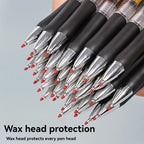23pcs Retractable Ballpoint Pen Large Capacity 0.5mm Ballpoint Pen Black/Red/Blue Replaceable Refill Stationery School Supplies