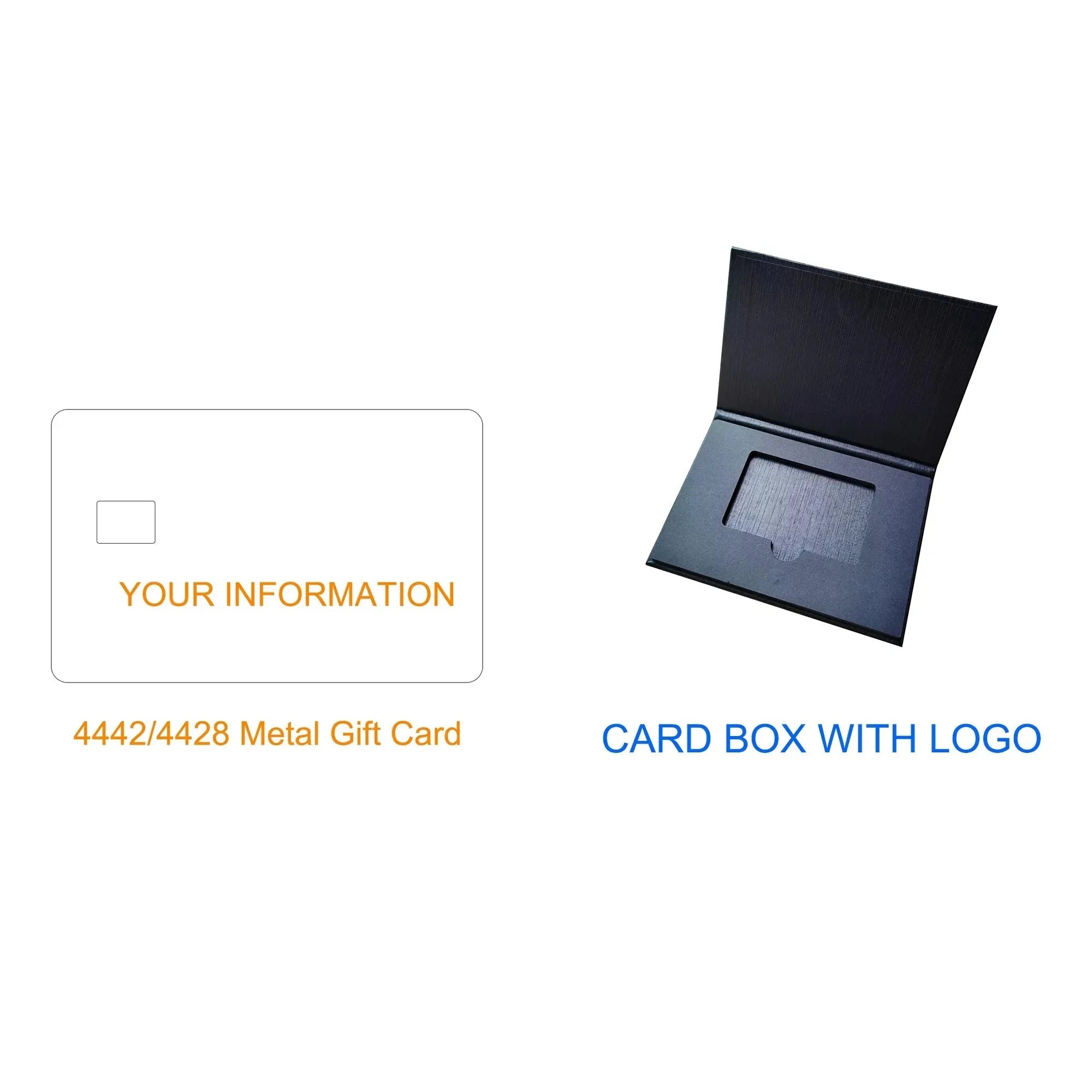 Dropshipping Custom Heavy Metal Gift Card Laser Engraved Blank VIP Card Free Design Multi Colors Luxury Novelty Gift