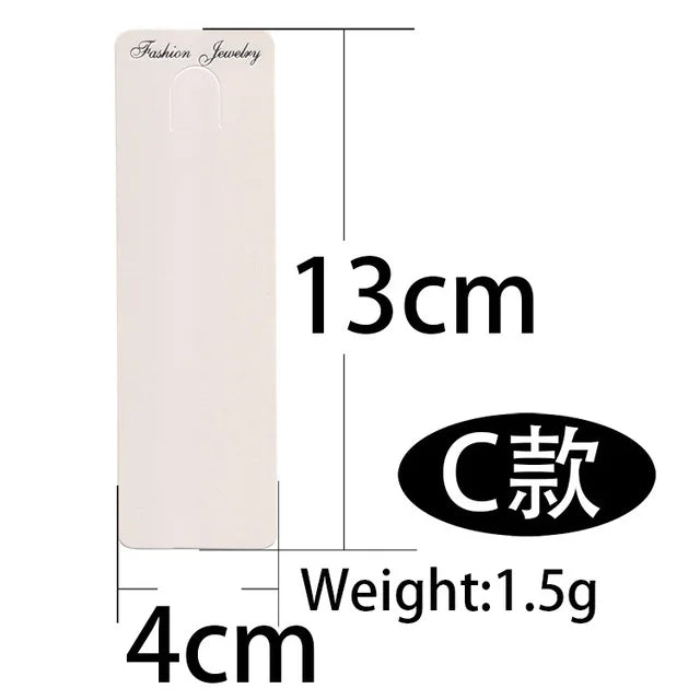 50pcs 7.5x12cm Keychain Packing Cards Kraft Paper Cards for diy Jewelry Keychain Display Cardboard Keyrings Retail Price Tags
