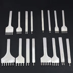 DIY Leather Craft Punching Hole Tool Leather Stitching Sewing Punches 1+2+4+6 Leather craft Spacing Punch Tools 3/4/5/6mm