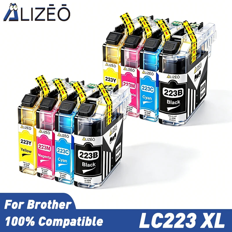 223XL Cartridge Compatible For Brother LC223 LC 223XL LC Ink Cartridges DCP-J4120DW MFC-J4420DW J4620DW 4625DW Printer XL