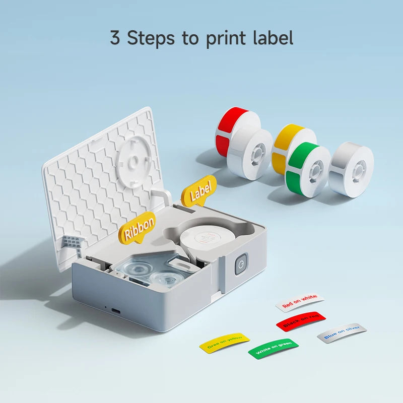 Niimbot N1/B18 Thermal Transfer Label Sticker Printer Mini Label Maker With Ribbon PET Papers For Jewelry Store Cable Cosmetics