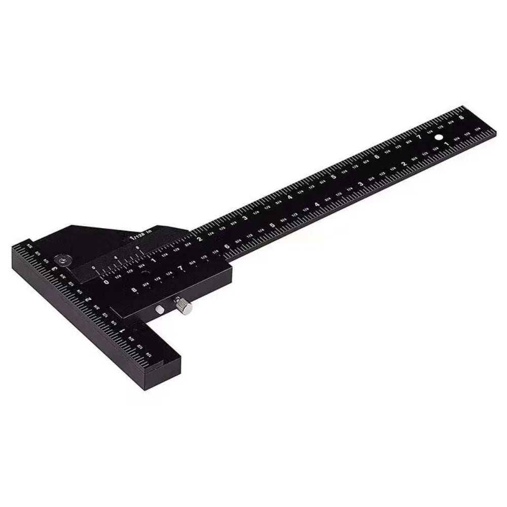 Multifunction Accurate Scale Woodworking Sliding Gauge 0-280mm T Shaped Ruler High-precision Miter Square Scribe Ruler