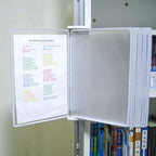 10 Page Flipping Folder A4 Wall Mounted Standard Operation Manual Data Display Rack PVC+metal Frame Material