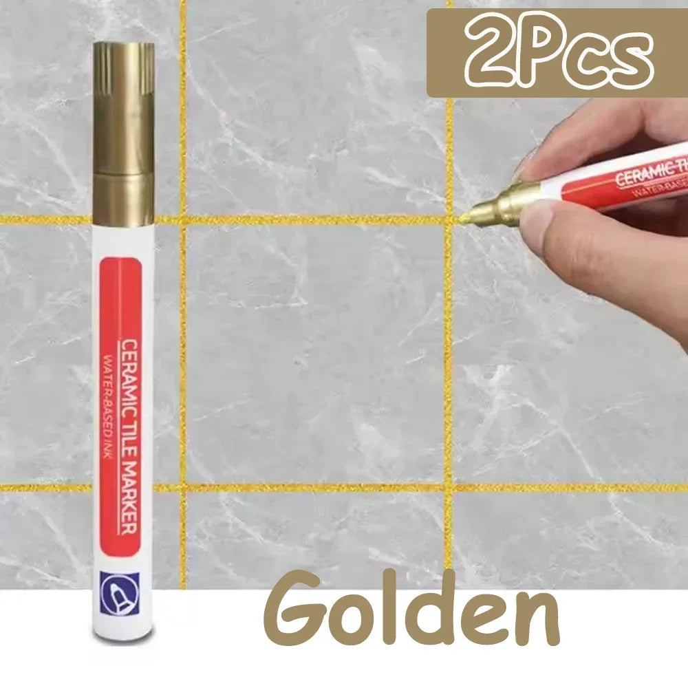 10 Colors 1/2/4/10Pcs Floor Tile Marker Pen Wall Grout Pen Waterproof for Ceramic Kitchen Bathroom Seam Paint Gap Repair Tools