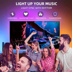 Tv Ambient Backlight 5V Usb Rgbic Led Light Strip With Camera 3.8M 5M App Smart Lighting Screen Color Synchronization Game Lamp