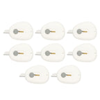 4/8Pcs Mini Box Cutters Retractable Small Utility Knife Portable Cute Letter Envelope Opener with Keychain Hole Office Supplies