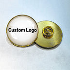 2.5cm Customize Your Photo Pins Brooch Personalized Name Birth Date Lapel Pin Shirt hat Badge Jewelry Best gifts