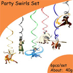 Avatar Korra Mako Cartoon Birthday Party Supplies Plate Cup Tablecloth Balloon for Girls Disposable Tableware Decor Supplies Set