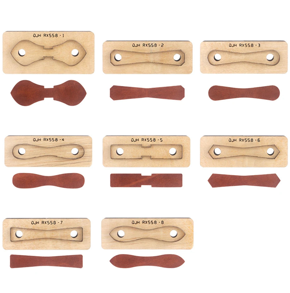QJH Zipper Leather Cutting Die Cut Mold, Leather Punch Die Set, Leather Crafts Kraft Tool, Handmade Cutters - Bag Zipper Pullers