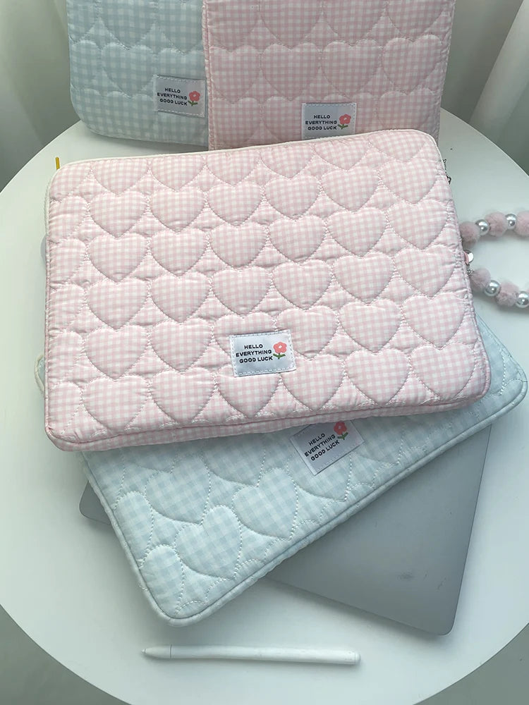 Cute Laptop Sleeves 13.3 14 15 15.6 Inch For Macbook Tablet Sleeve Bag For IPad Pro9.7 10.2 11 Air3 4 10.5 10.9 XiaoMi Samsung