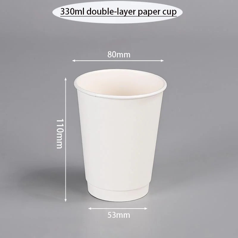 1000pcs 9oz 250ml double wall coffee cups, insulated double wall paper cups, company logo personalized customization wholesale