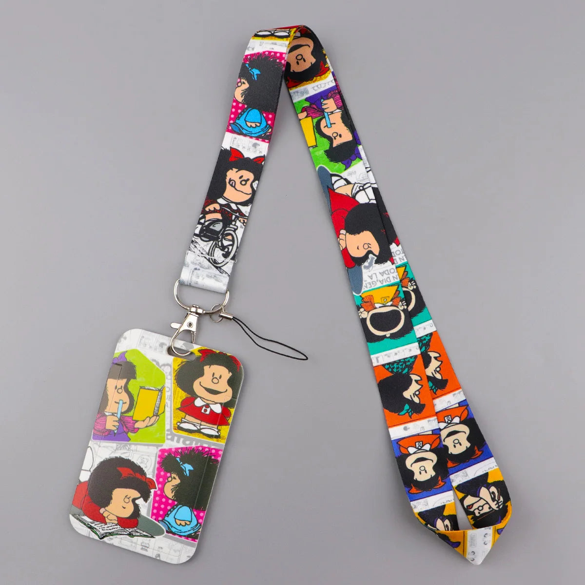 Cartoon Girl Credential Holder Cute Lanyards for Key Neck Strap For Card Badge Gym Keychain Keyring Accessories Gifts