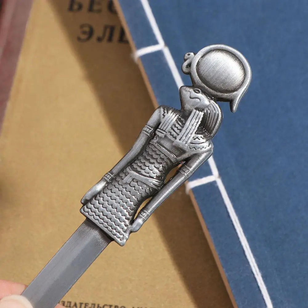 Egyptian Pyramid Pharaoh Envelope Opener DIY Crafts Tool Letter Opening Tool Express Opener Metal Zinc Alloy Exquisite Gift