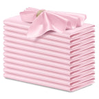 12 Pack Satin Cloth Napkins, 30x30cm Silky Wedding Napkins Cloth, Luxury Dining Table Cloth Napkins for Birthday Holiday Party