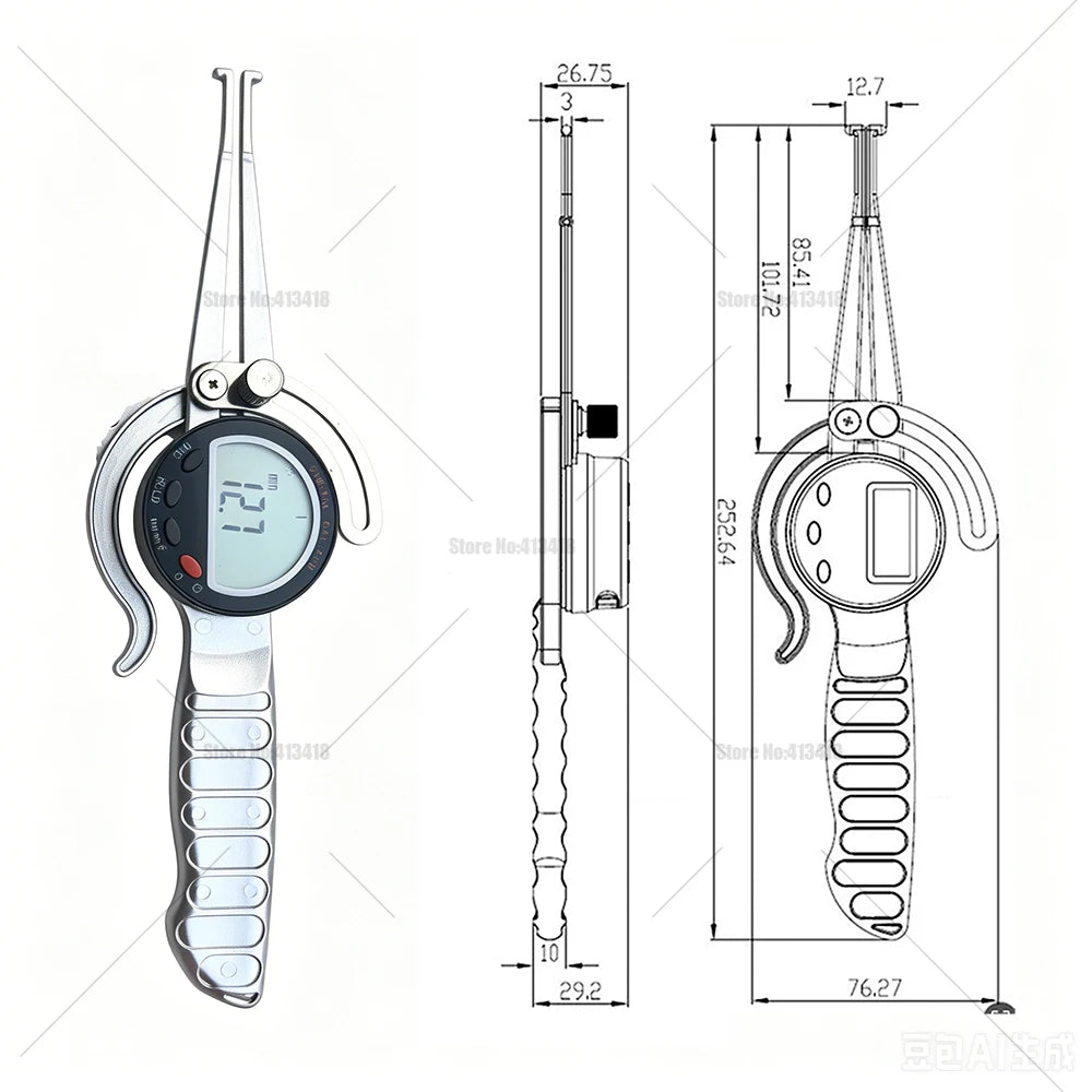0-6inch 0-8inch External digital caliper 0-150mm. Outside caliper. Caliper gauge sheet Thickness Gauge Power 0.5-8.5Inch