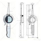 0-6inch 0-8inch External digital caliper 0-150mm. Outside caliper. Caliper gauge sheet Thickness Gauge Power 0.5-8.5Inch