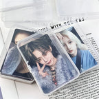 New Transparent  Photo Card Holder Box Idol Photo Storage Case Plastic Kpop Albums Photocard Small Card Collection Organizer
