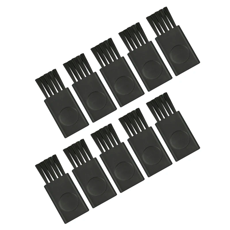 10Pc 4.3cm Black Small Brush Razor Cleaning Brush Keyboard Dust Nylon Plastic Brush Computer Keyboard Dust Removal Clearing Tool