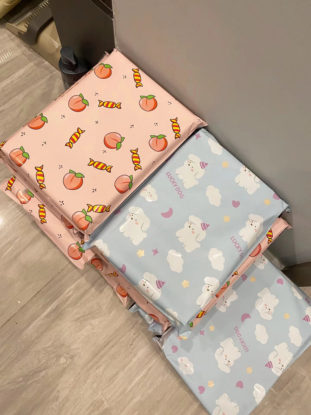PE Plastic Self-Seal Mailbag，50PCS Thicken Shipping Bags, Cute Cartoon Poly Envelope, Panda Postal Courier Bags