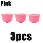 1/3/5/10pcs Reusable Coffee Capsules Filter Cup Dispenser for Nescafe Dolce Gusto Refillable Coffee Capsules Pod Compatible Kit