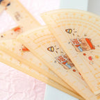 Kawaii Capybara Cartoon Ruler Set | 4 - Piece Acrylic Measuring Tools | Student Stationery