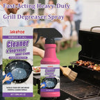 JAKEHOE 120ml Barbecue Rack Cleaner Powerful Cleaning Stubborn Grease Removes Carbon Deposits Safe Formula No Damage for Grill