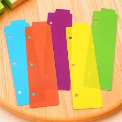 5Pcs Professional Notebook Dividers with Writeable Tabs Colorful Index Dividers for Binders Planners Diaries Hard Cover