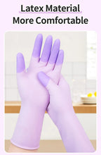 Latex Cleaning Gloves Non Slip Grip Waterproof Reusable for Dish Washing Kitchen Bathroom Household and Laundry Chores