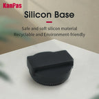 KanPas Mini Buttoncompass with Turnable Bezel/Watchband Compass /Powerful Luminous Compass/Silicone Base A-18-LH
