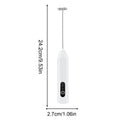 Handheld Milk Frother Wand Rechargeable Foam Stirrer Whisk Cappuccino Foam Maker for Milk Latte Chocolate Coffee Cafe Home